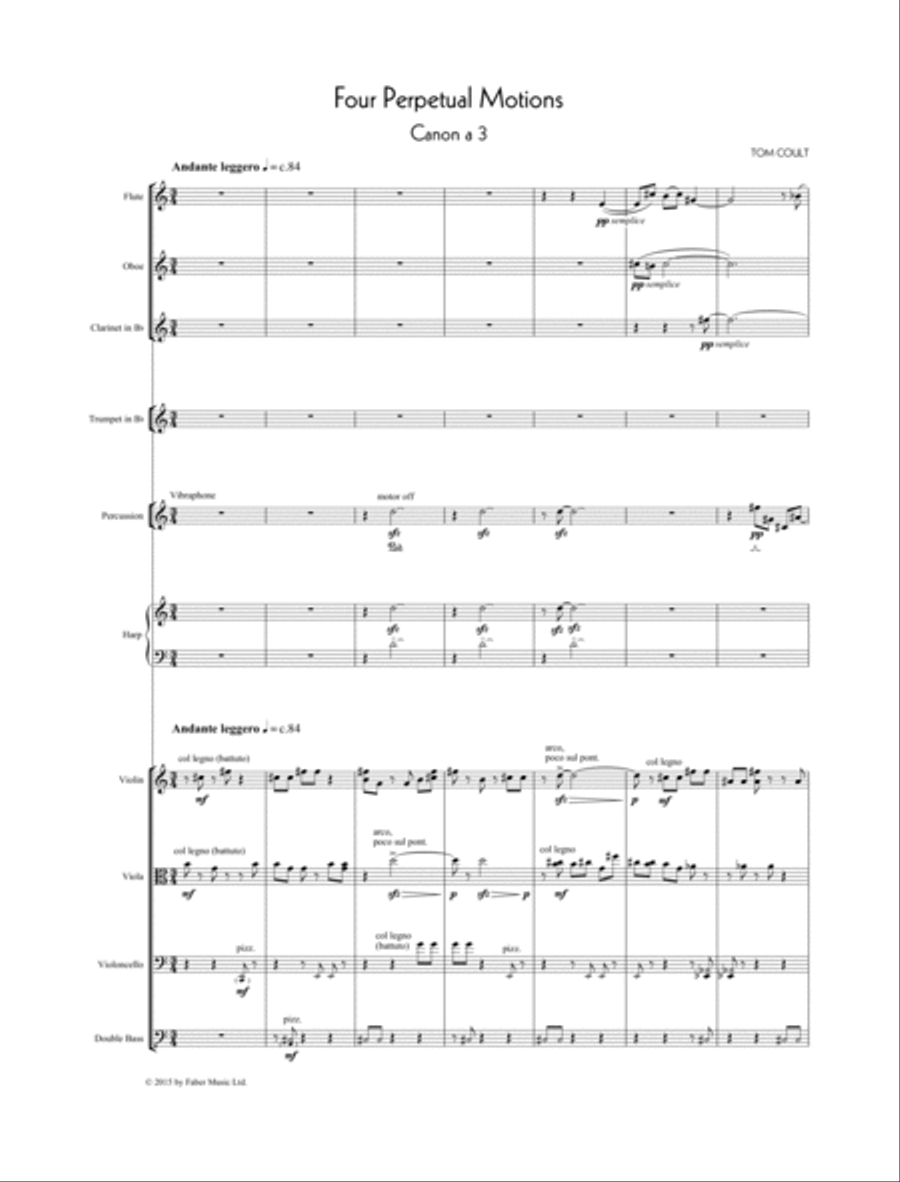 Four Perpetual Motions Four Perpetual Motions Orchestra scores gallery preview page 2