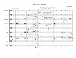 Rob Roy Overture for tuba ensemble with timpani