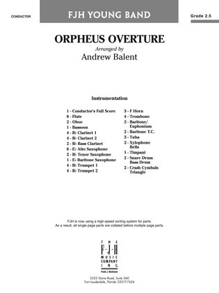 Orpheus Overture: Score