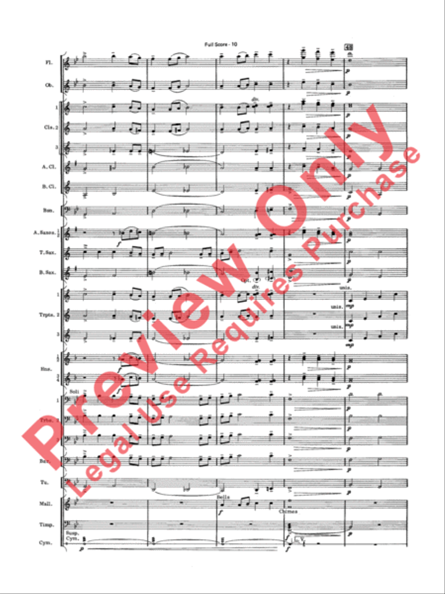 Have Yourself a Merry Little Christmas Concert Band scores gallery preview page 12