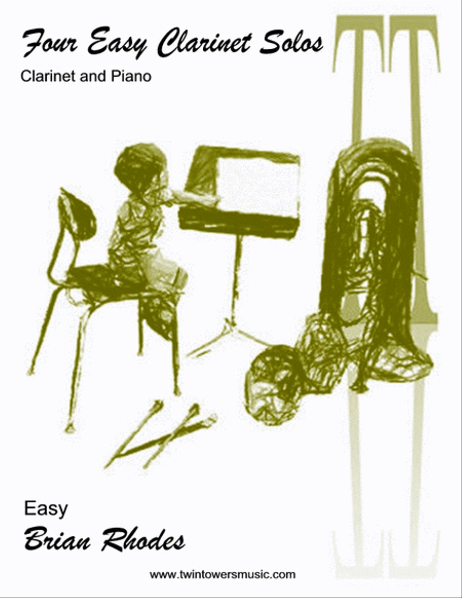 Four Easy Clarinet Solos Clarinet Solo scores gallery preview page 1