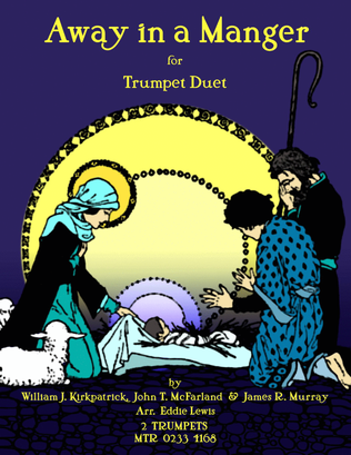Book cover for Away in a Manger Trumpet Duet