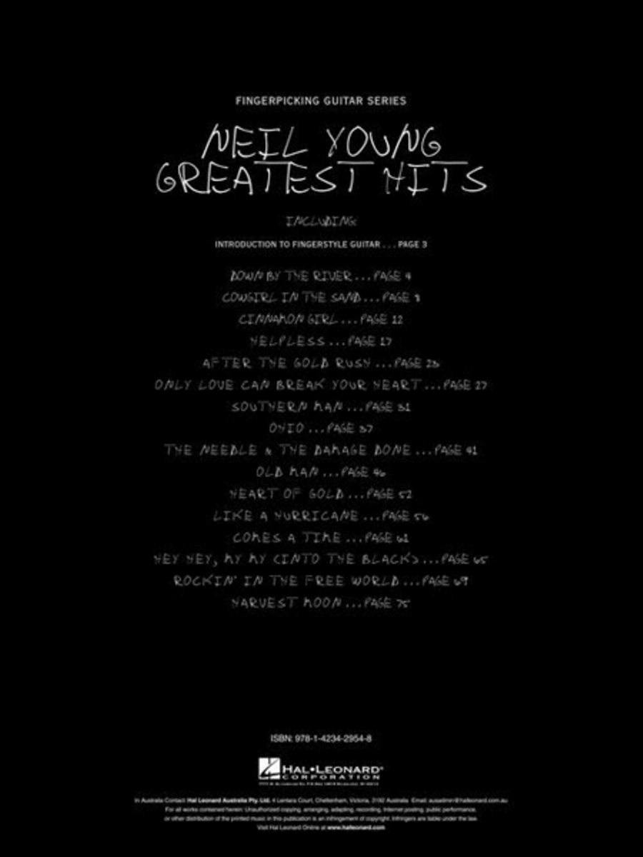 Fingerpicking Neil Young – Greatest Hits Fingerpicking Guitar scores gallery preview page 3