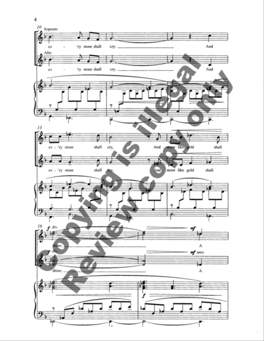 A Stable-lamp Is Lighted 4-Part scores gallery preview page 11