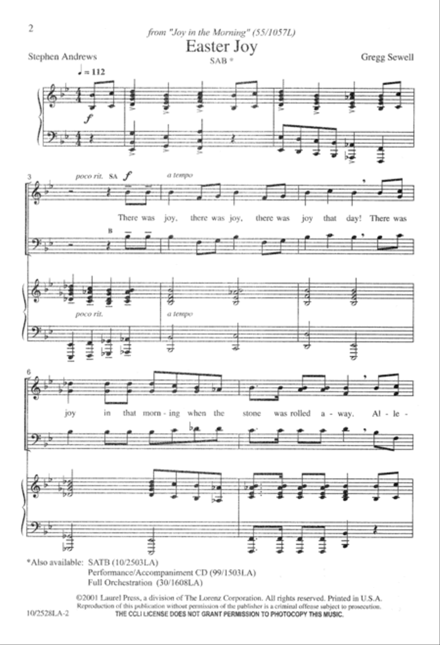 Easter Joy 3-Part scores gallery preview page 3
