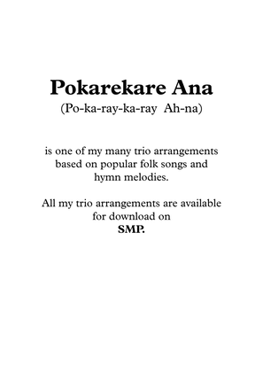 Pokarekare Ana (A Maori Love Song), for Flute Trio