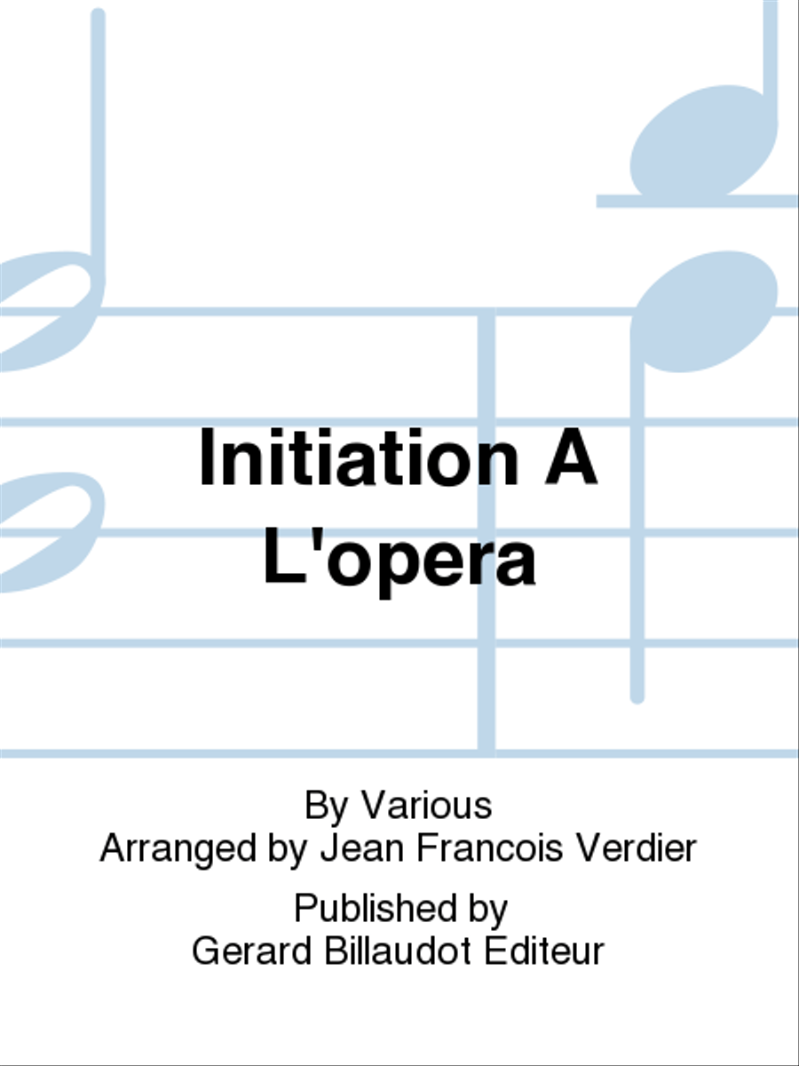 Initiation A L'Opera School and Community scores gallery preview page 1
