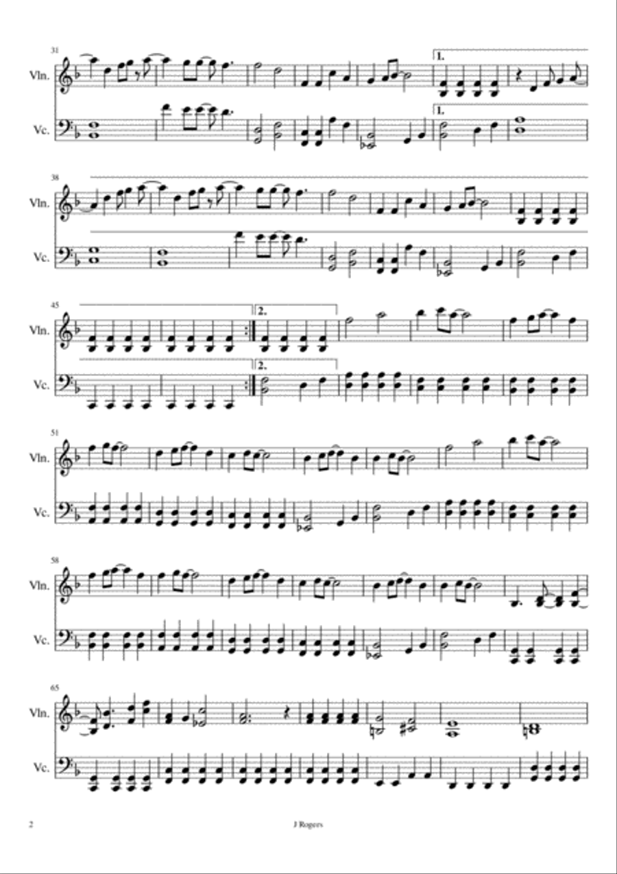 Mr. Blue Sky Mr. Blue Sky String Duet scores gallery preview page 2