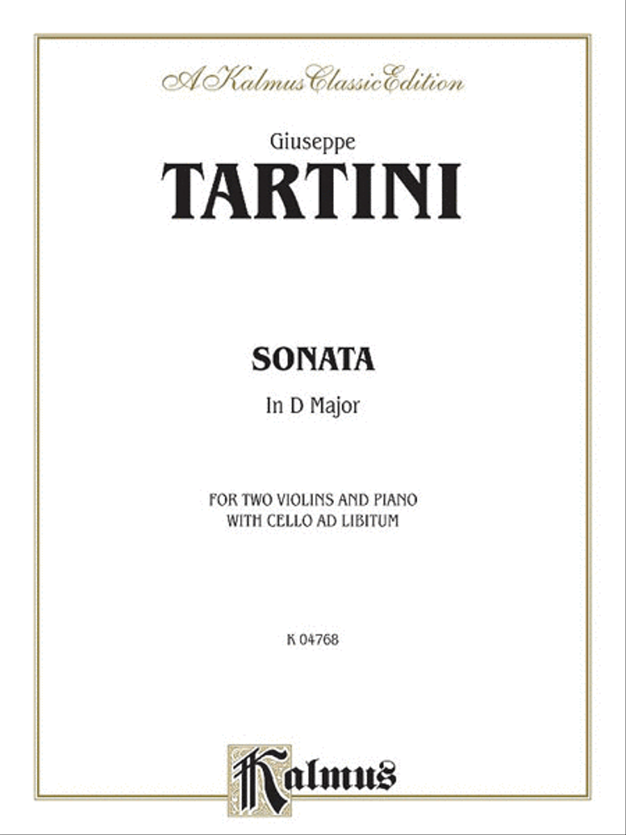 Sonata in D Major String Duet scores gallery preview page 1