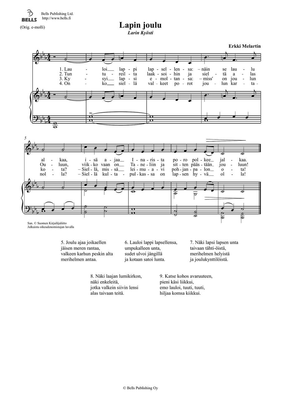 Lapin joulu (C minor)
