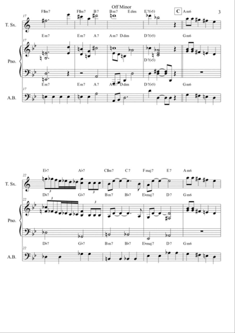 Off Minor Off Minor Small Ensemble scores gallery preview page 4