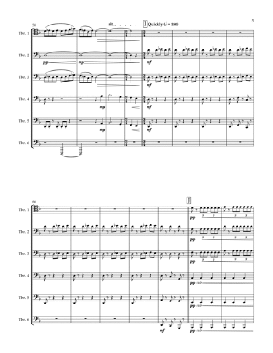 Pirates Of The Caribbean Brass Ensemble scores gallery preview page 5
