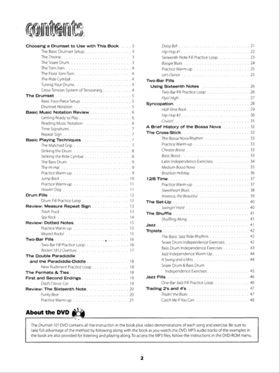 Drumset 101 Drumset 101 Drum Set scores gallery preview page 2