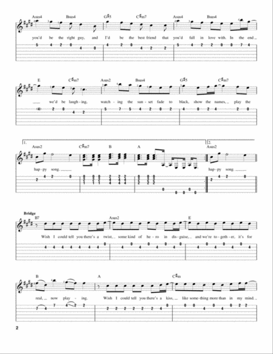 If We Were A Movie Acoustic Guitar scores gallery preview page 2