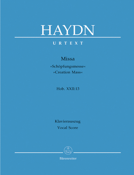 Franz Joseph Haydn: Missa In Bb Major, Hob. XXII:13 (Creation Mass)