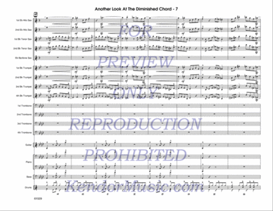 Another Look At The Diminished Chord Jazz Ensemble scores gallery preview page 8