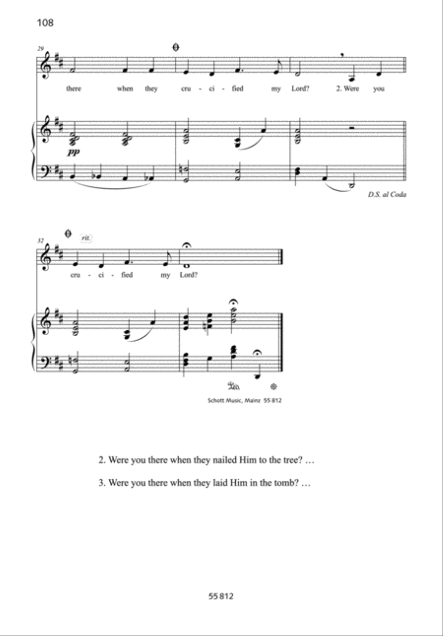 Were you there Voice Solo scores gallery preview page 3