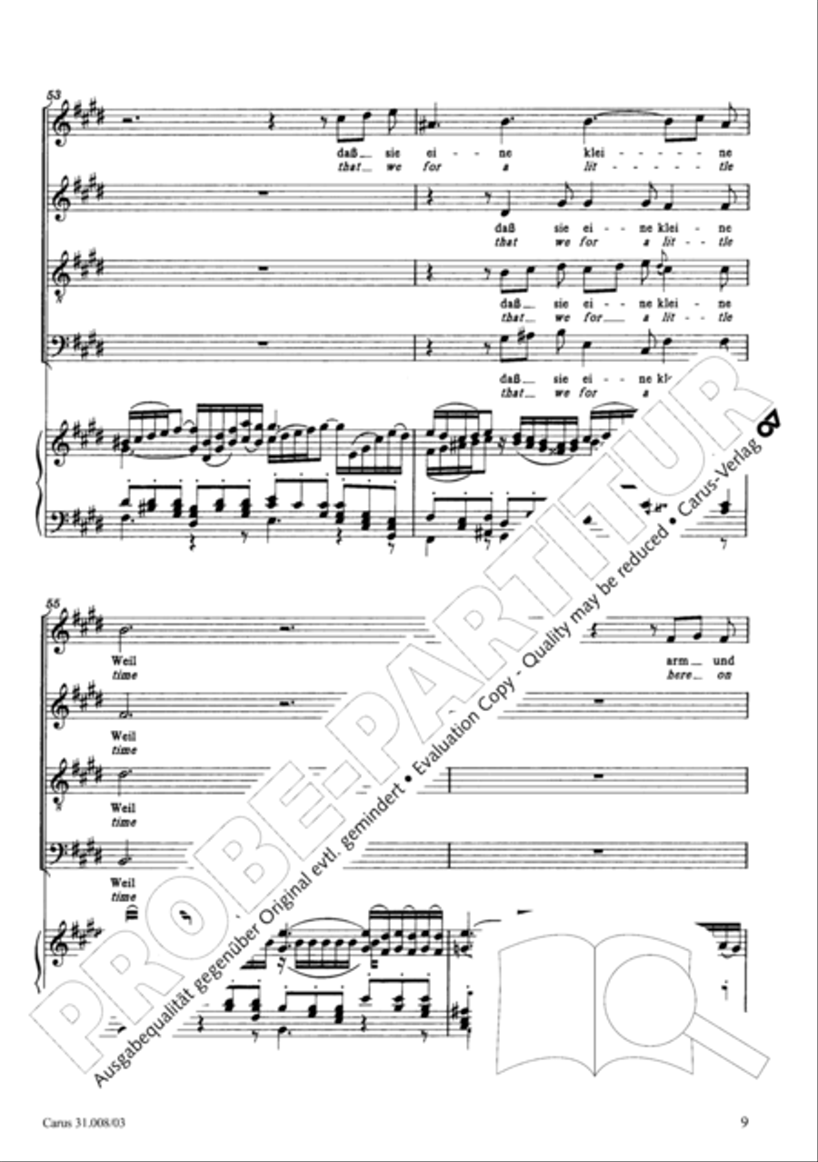 O my God, when shall I perish (Liebster Gott, wenn werd ich sterben) 4-Part scores gallery preview page 14