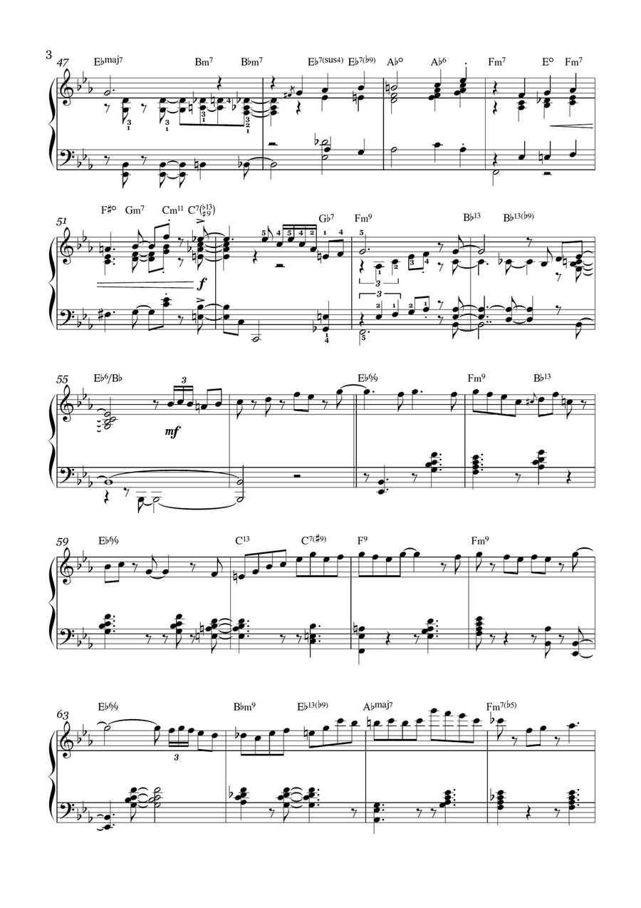 But Not For Me Piano Solo scores gallery preview page 4
