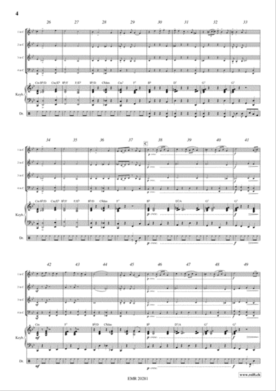 Black Bottom Stomp Concert Band scores gallery preview page 4