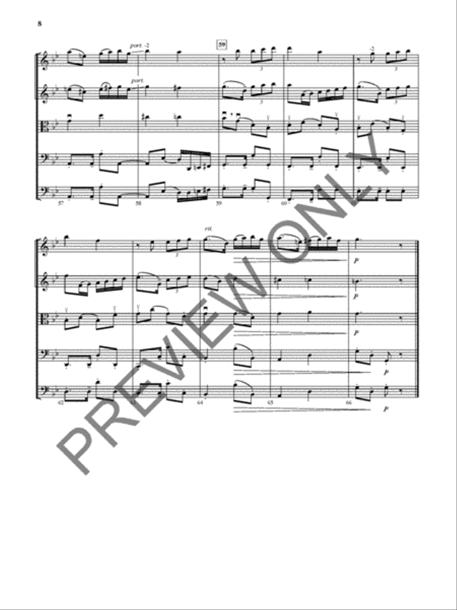Por Una Cabeza - Full Score and Parts Violin scores gallery preview page 7