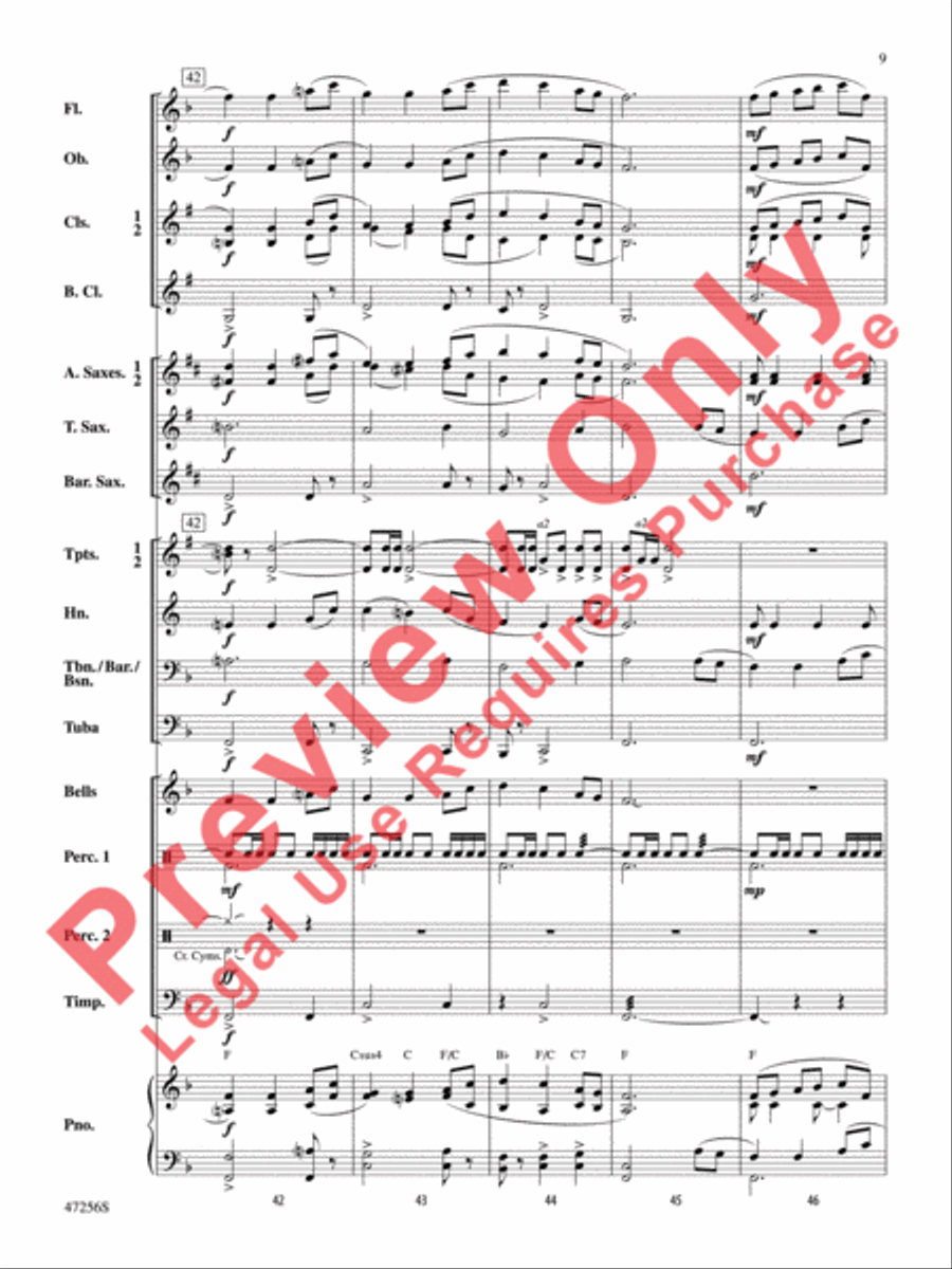 Blessed Legacy Blessed Legacy Concert Band scores gallery preview page 10