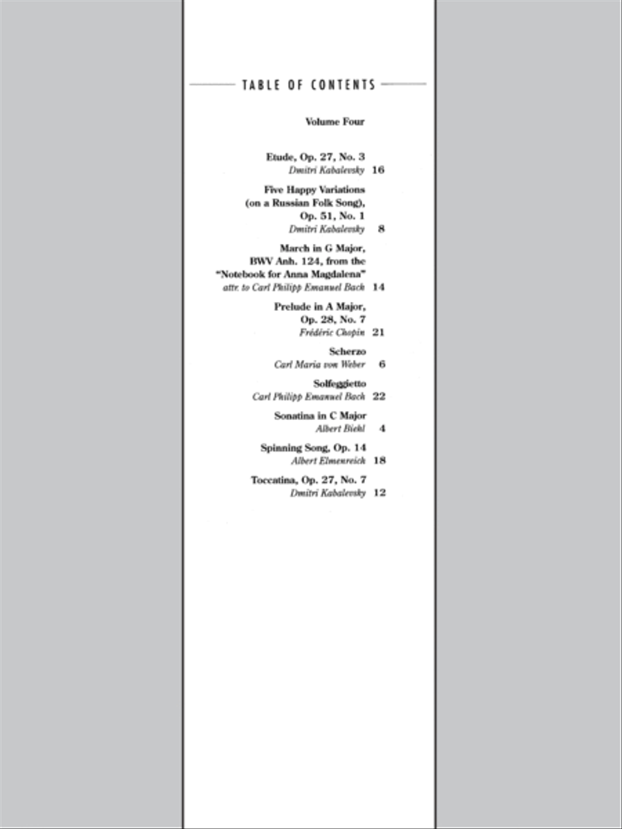 Everybody's Perfect Masterpieces, Volume 4 Piano Solo scores gallery preview page 2