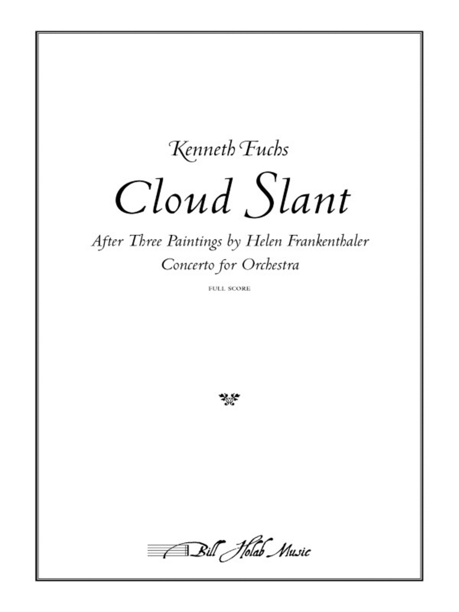 Cloud Slant Orchestra scores gallery preview page 1