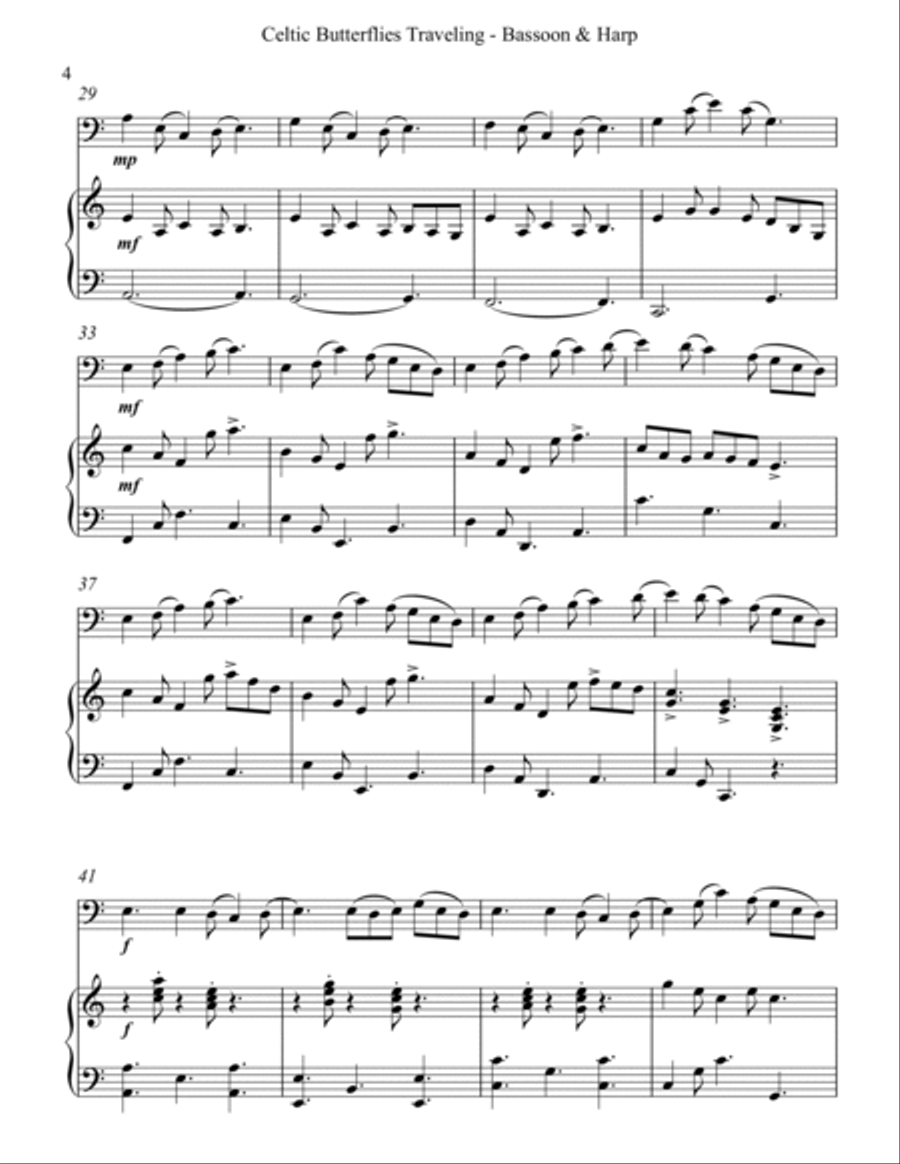 Celtic Butterflies Traveling, Duet for Bassoon and Harp image number null