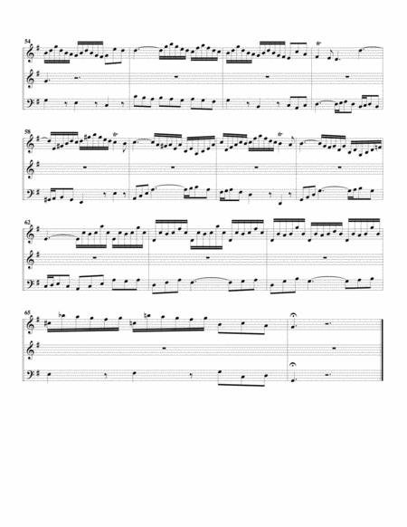 Kommst du nun, Jesu, vom Himmel herunter, BWV 650 (arrangement for string trio)