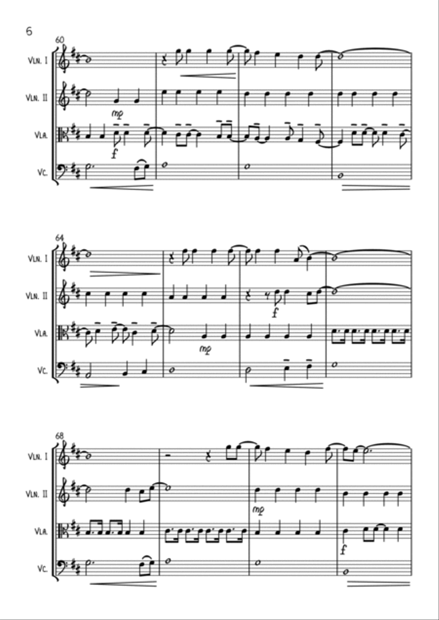 Caliban's Dream String Quartet scores gallery preview page 6