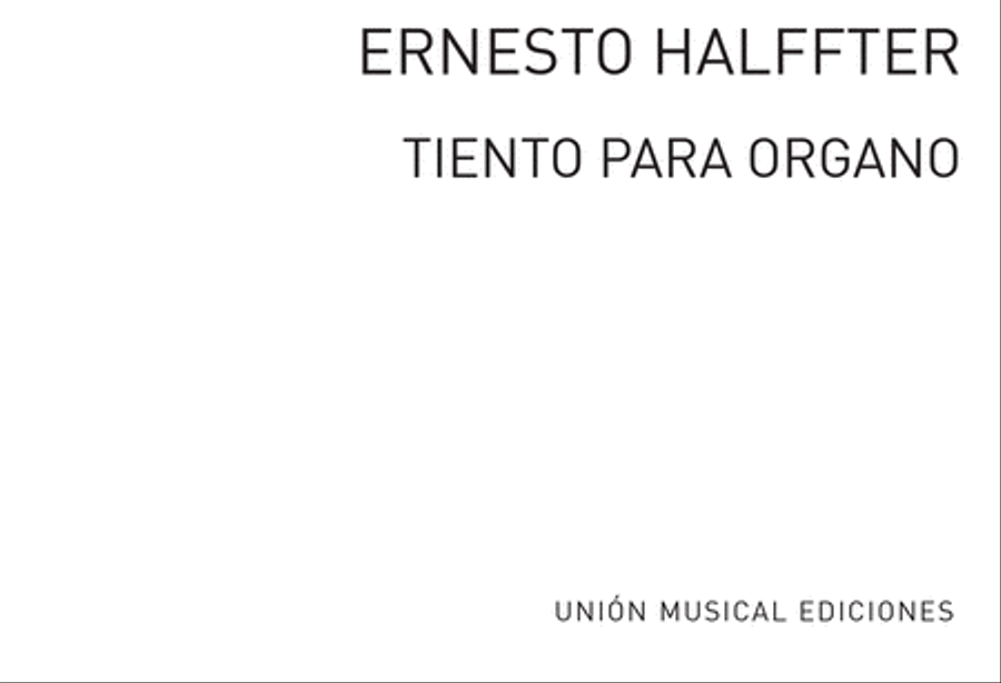 Tiento Para Organo Organ scores gallery preview page 1