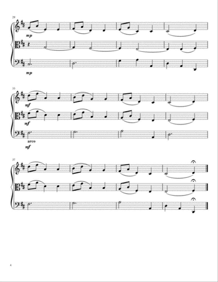 Minuet for String Trio (K. 2) String Trio scores gallery preview page 4
