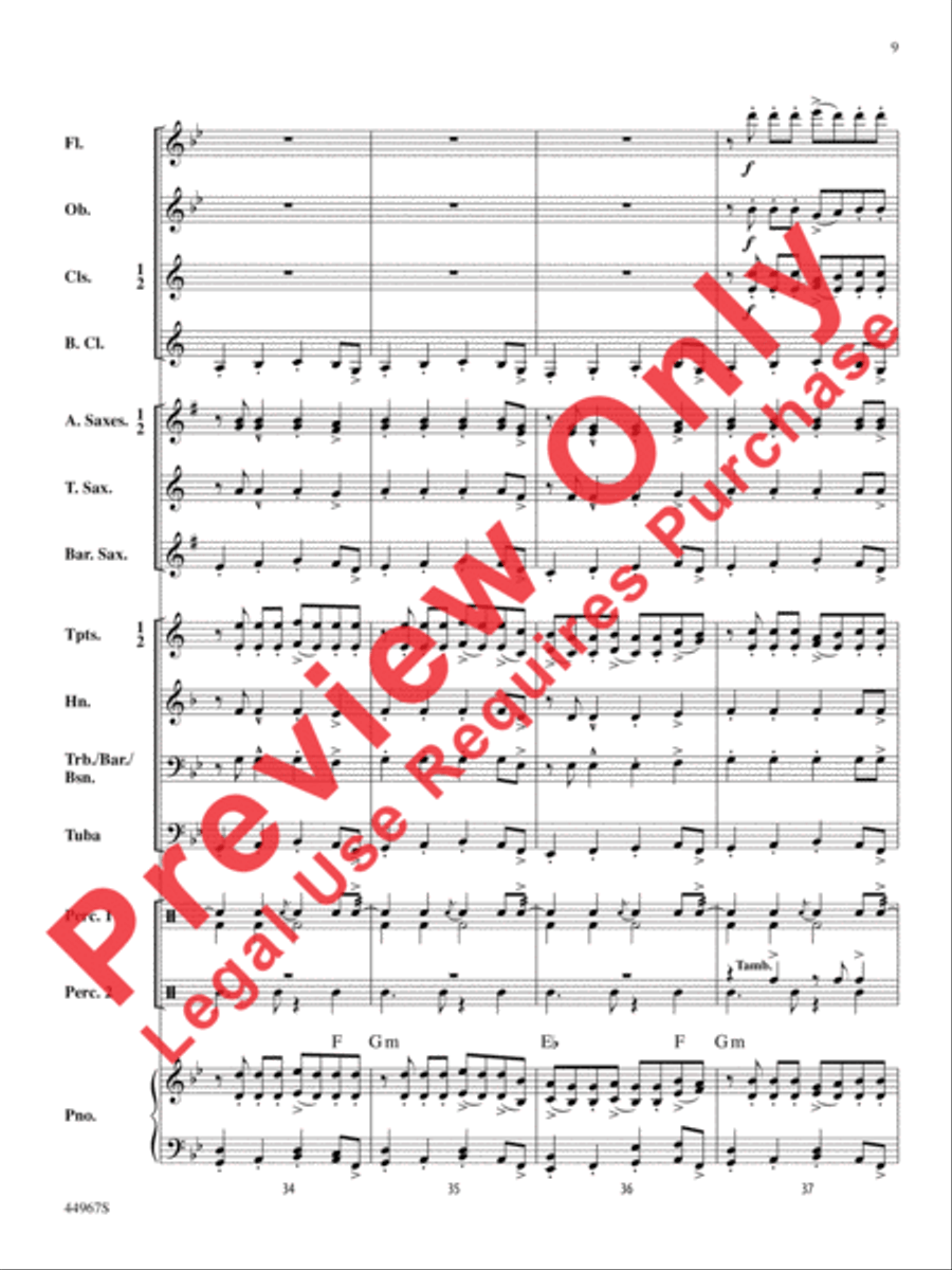 Tango Argentina Concert Band scores gallery preview page 26