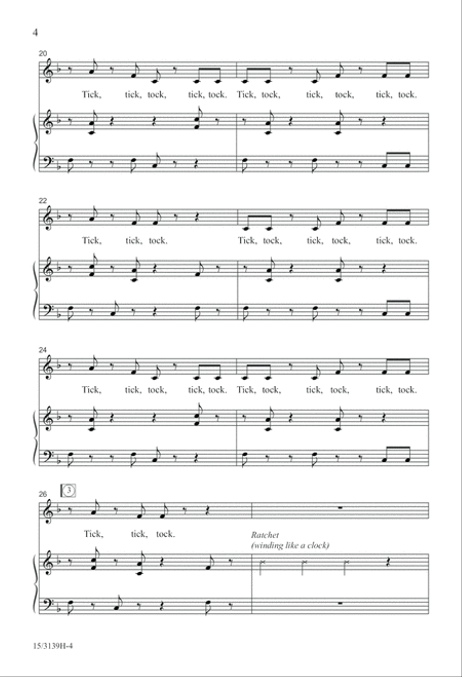 Just Like Clockwork! 3-Part scores gallery preview page 5