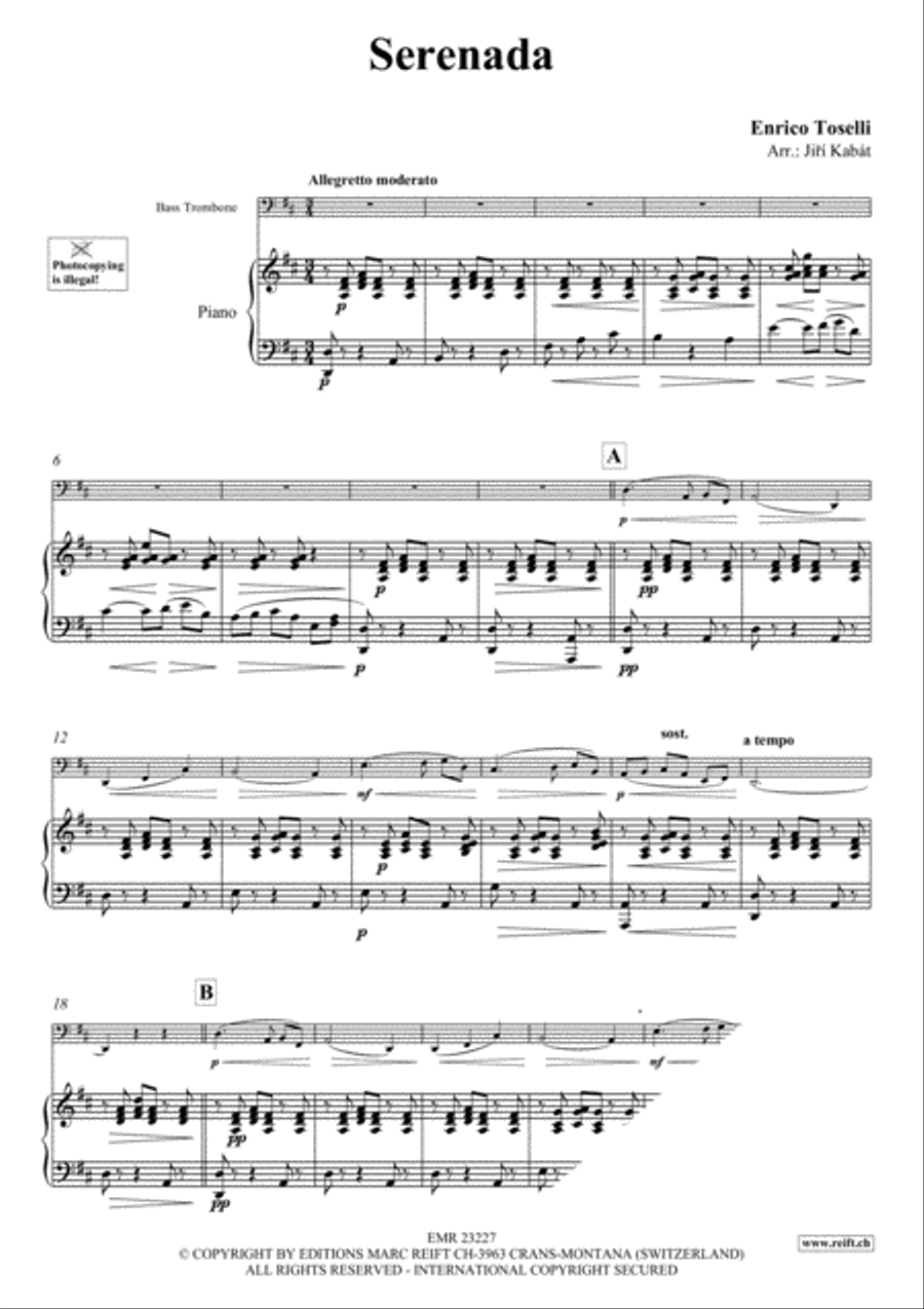 Serenada Serenada Bass Trombone scores gallery preview page 3