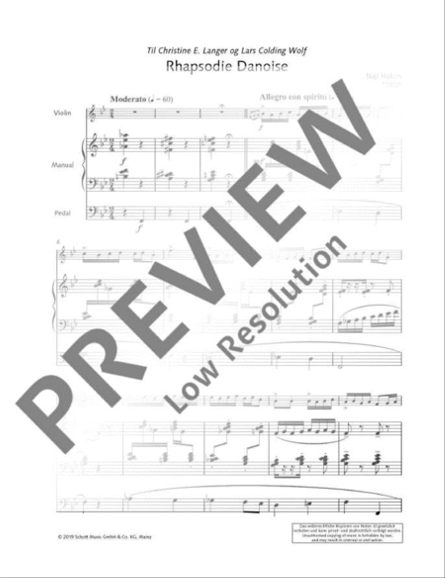 Danish Rhapsody Violin scores gallery preview page 5