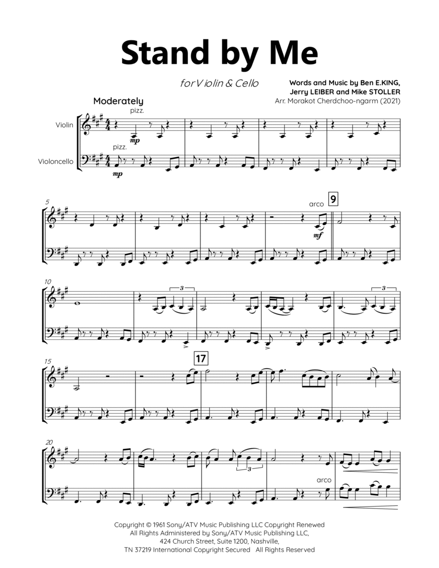 Stand By Me String Duet scores gallery preview page 1