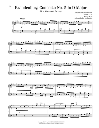 Brandenburg Concerto No. 5 in D Major, First Movement Excerpt