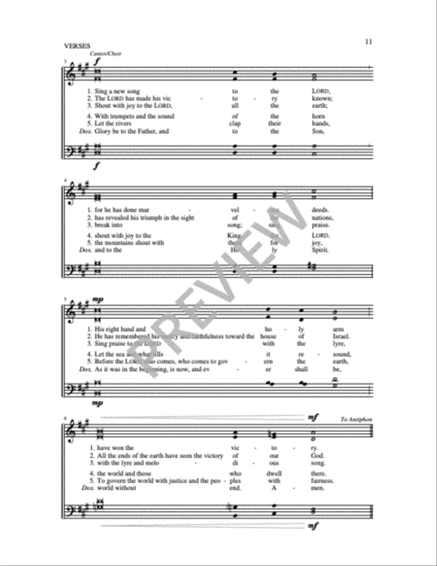 Communion Antiphons for Christmas 4-Part scores gallery preview page 8