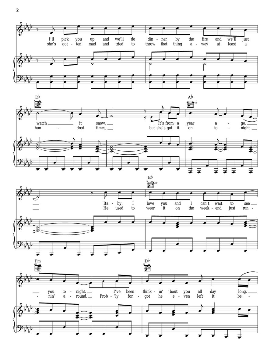 Close Close Piano, Vocal, Guitar scores gallery preview page 2