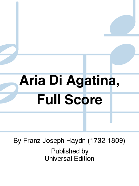 Aria Di Agatina, Full Score