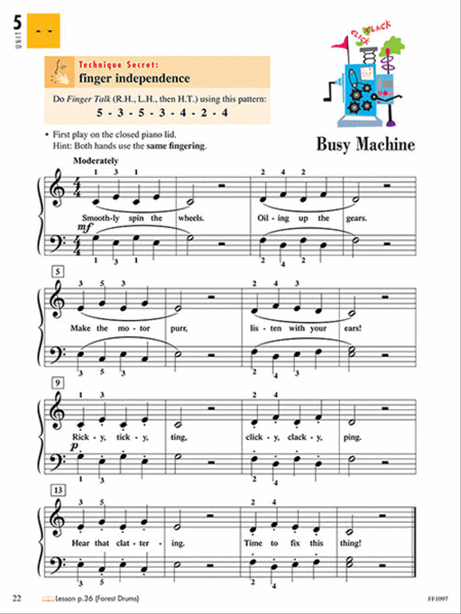Level 1 – Technique & Artistry Book – 2nd Edition Piano Method scores gallery preview page 4