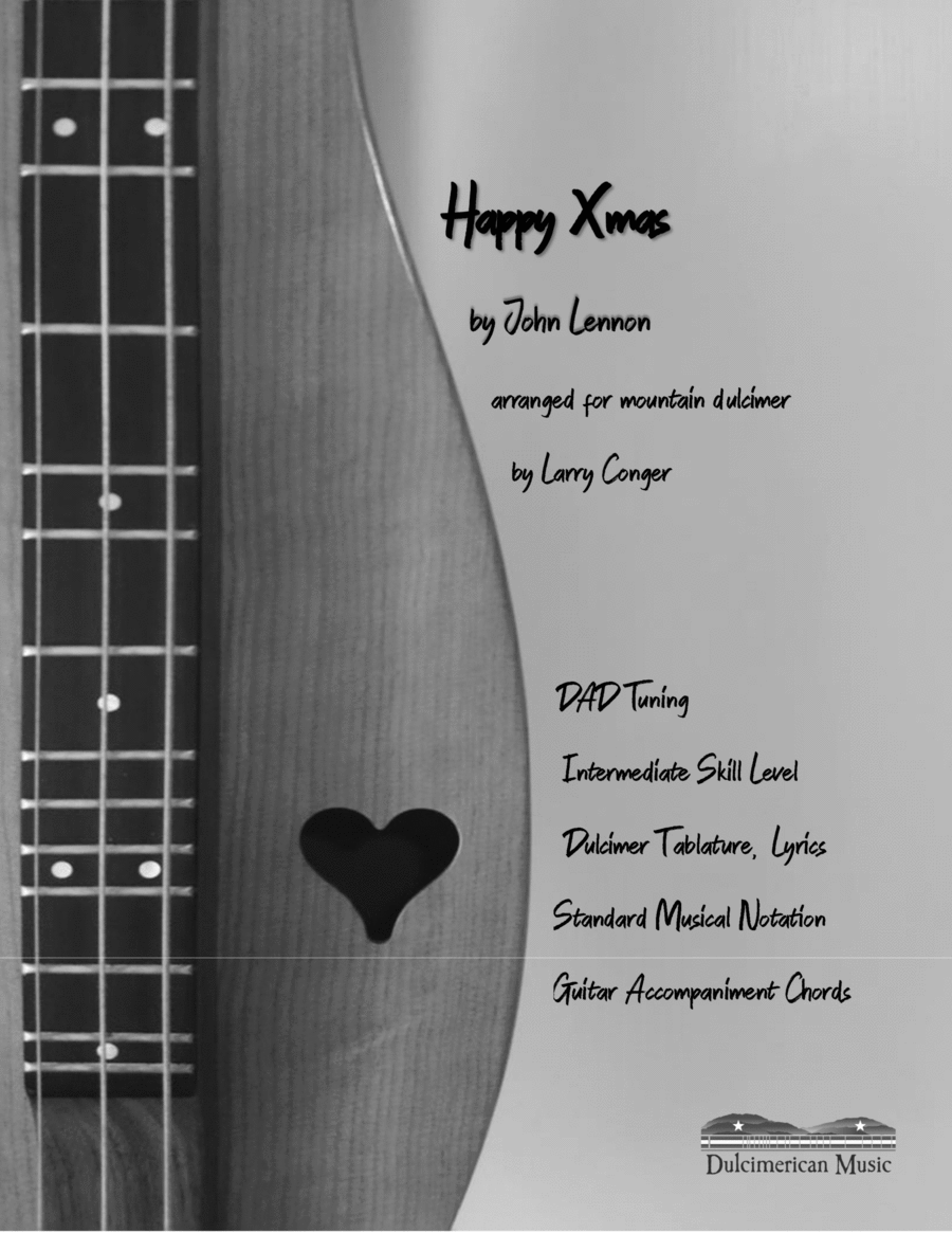 Happy Xmas (war Is Over) Dulcimer scores gallery preview page 1
