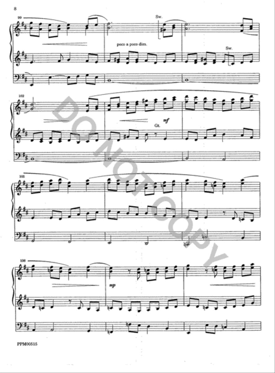 Partita on Wondrous Love Organ scores gallery preview page 9