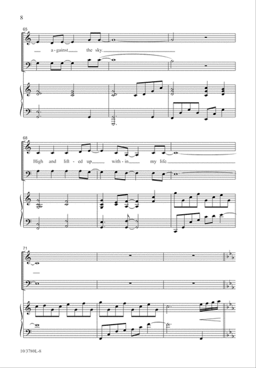 High and Lifted Up 3-Part scores gallery preview page 9