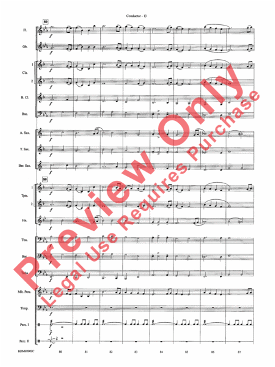 To Honor, Thank and Remember Concert Band scores gallery preview page 16