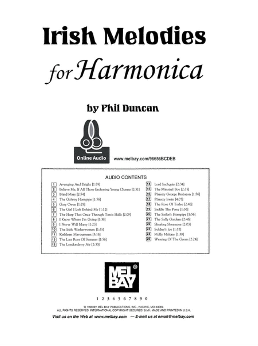 Irish Melodies for Harmonica Harmonica scores gallery preview page 7