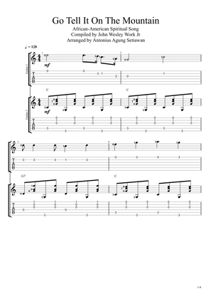 Go Tell In On The Mountain (in C Major Scale)