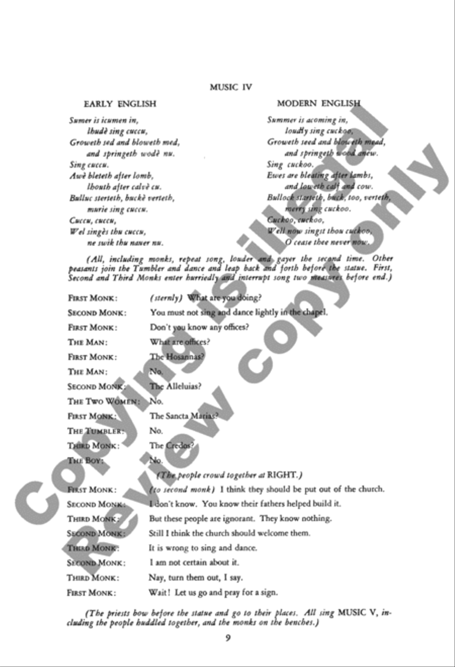 The Miracle of the Tumbler Children's Choir scores gallery preview page 7
